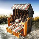 Ein Hauch von Strandurlaub bei Ihnen Zuhause mit unserem 2-Sitzer Poly-Rattan Strandkorb Ostsee Deluxe in 5 verschiedenen Designs zur Auswahl werden Sie den Sommer noch mehr genießen können