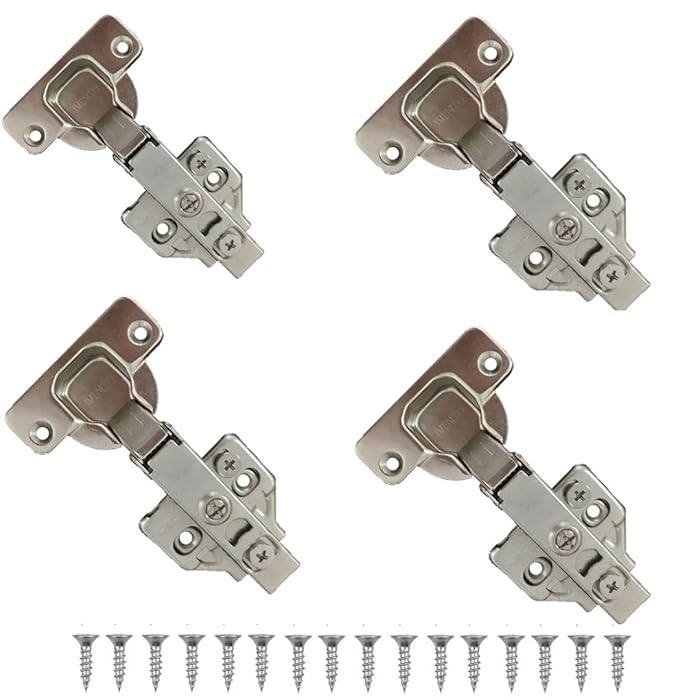 Buy 3D Soft Close Hinges 2 Pair (4Pcs) Kitchen Hinges Fully Adjustable Soft