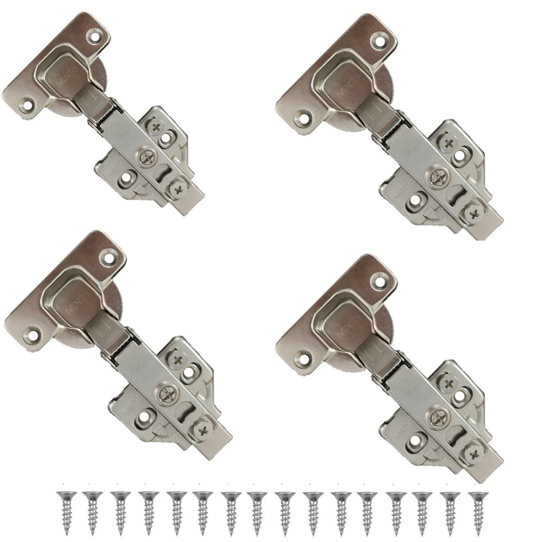 Buy Pack of 4 Fully Adjustable 3D Soft Close Hinges Kitchen