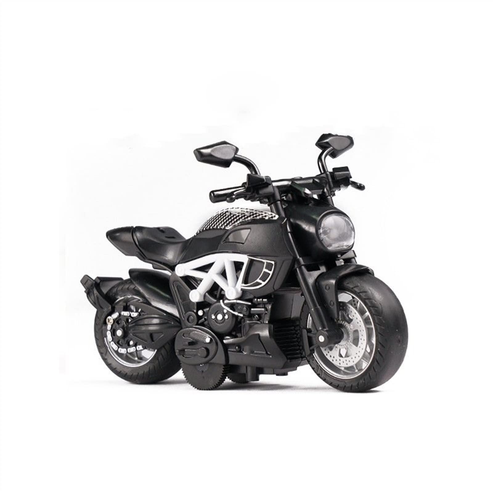 Modello Per Ducati GT Lega Giocattoli Moto Regalo Di Compleanno Collezione Auto 1/14(White)