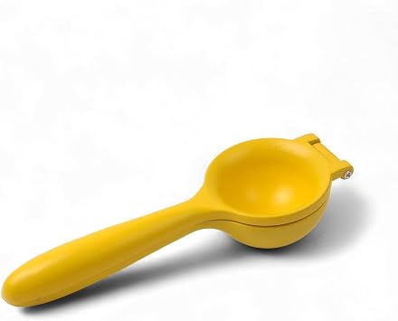 Deconox Paslanmaz Çelik Statik Boyalı Limon ve Narenciye Sıkacağı | Ergonomik ve Dayanıklı | 24cm (SARI)