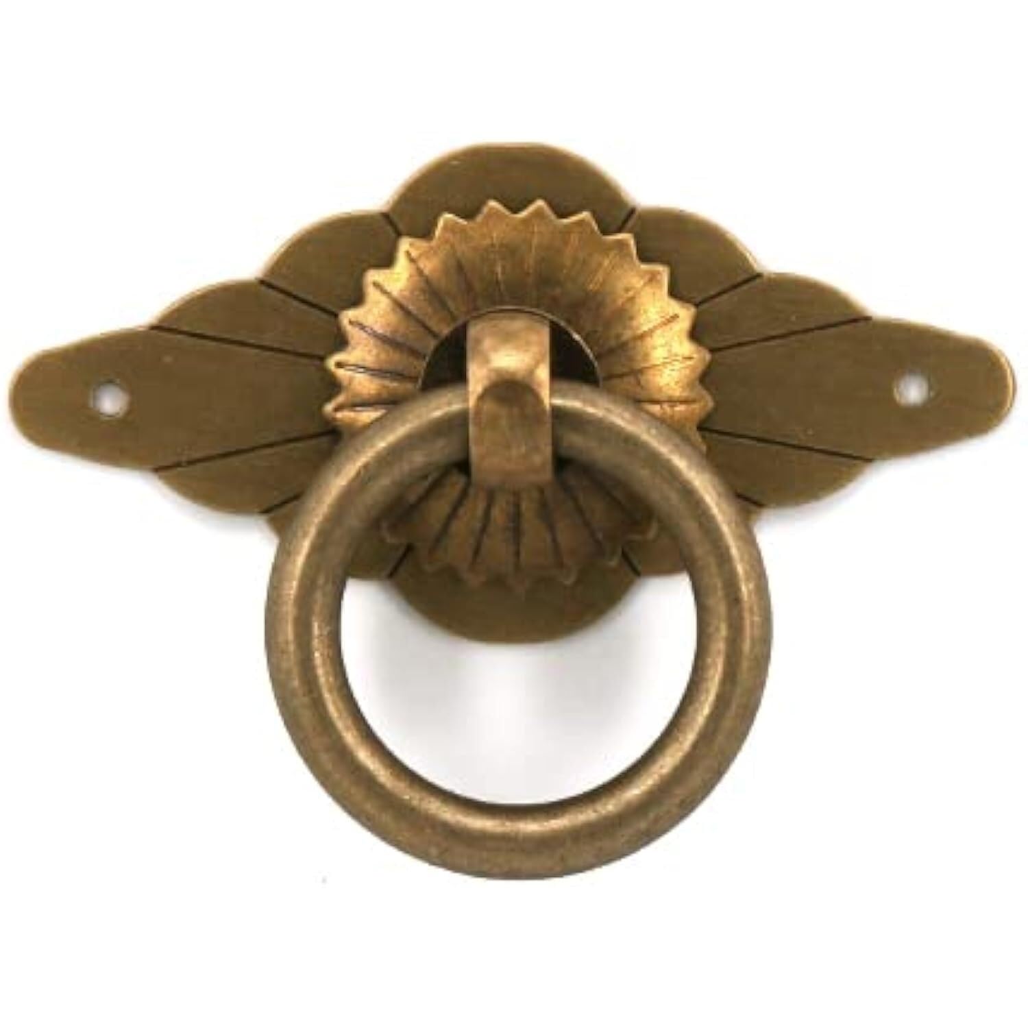 Zhaoqin A Ring Dia 30Mm Door Knocker Door Knockers 1X Brass Ring Drawer Knob Dresser Pulls For Furniture Decoration Closet Cabinet Cupboard Closet Door Knobs(A Ring Dia 30Mm)