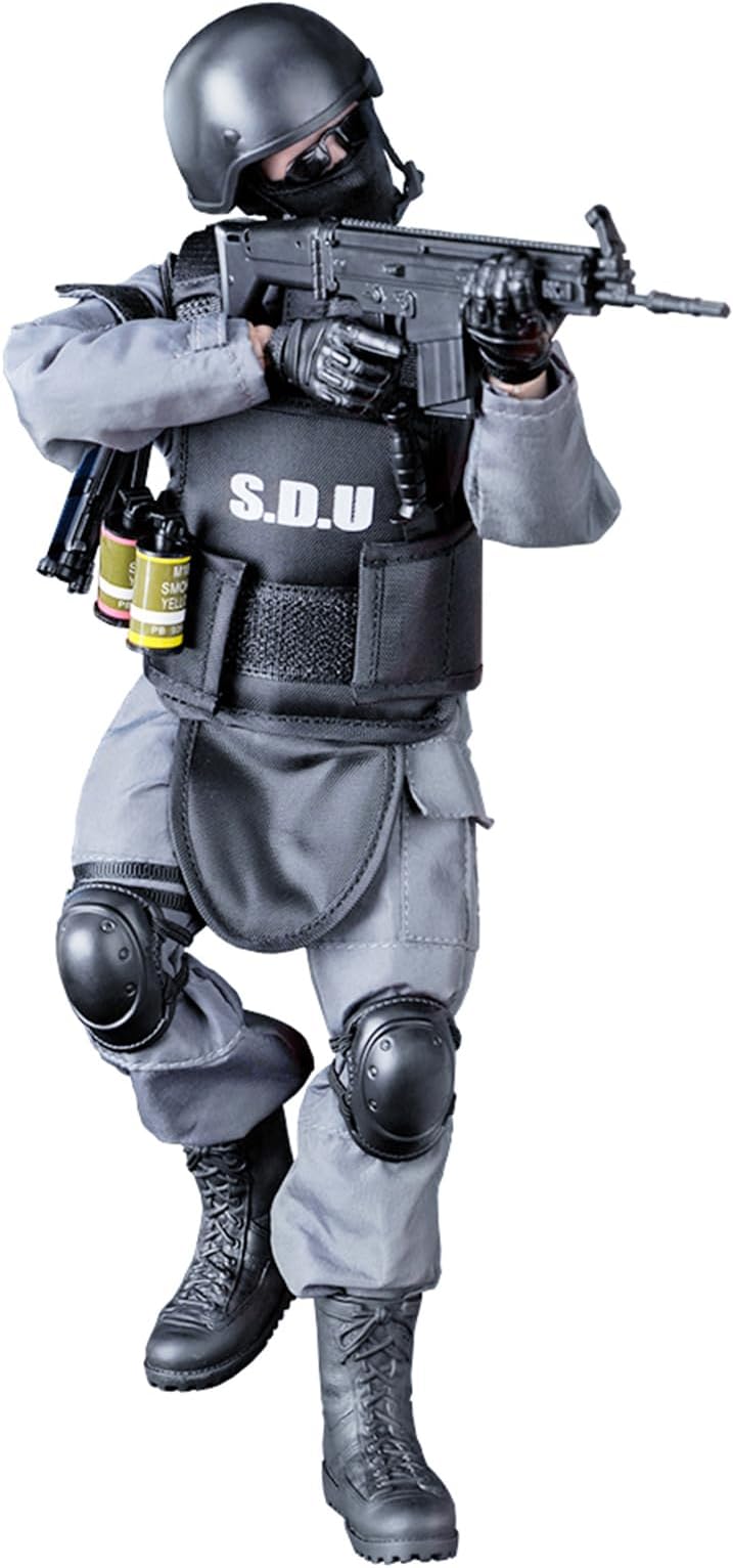 12 Inch Action Figures Military Set, 1/6 Scale Action Figures Set with Weapons and Accessories - SDU Soldier - NB05