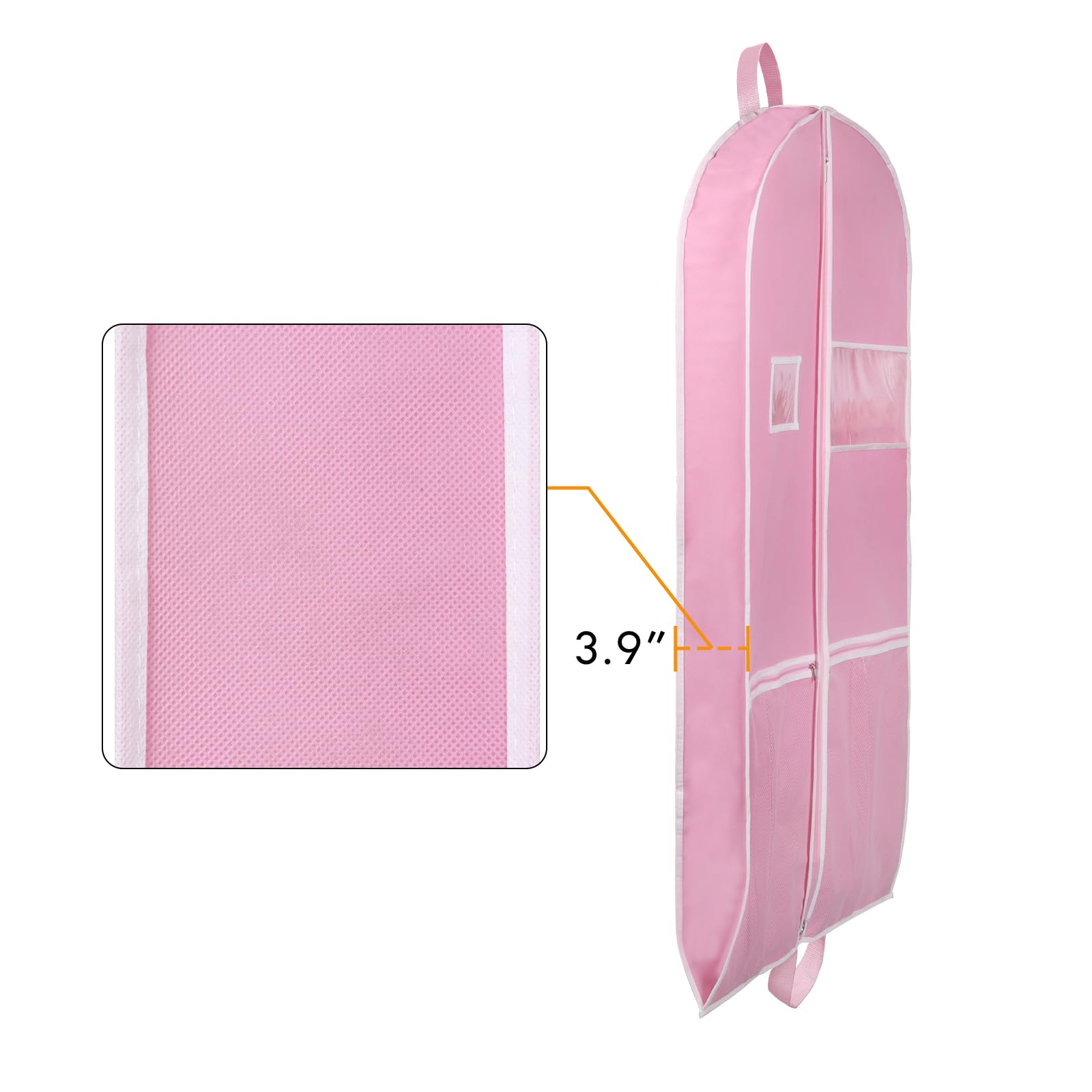 Hejo Porta Giacca da Viaggio, 110 × 60 x10 cm Borsa Porta Abiti da Viaggio, Porta Abito Pieghevole, Copriabiti da Armadio con Cerniera, Copriabiti Antipolvere per Cappotti, Giacca, Camicie e Altro