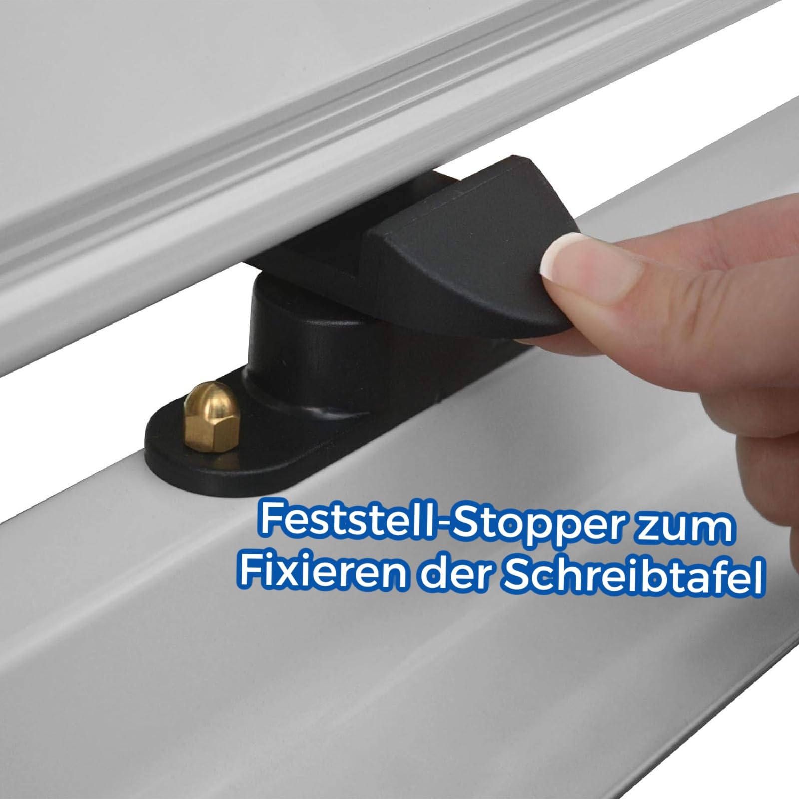 OfficeMarshal Whiteboard mit Ständer 120 x 220cm mobiles Whiteboard auf Rollen doppelseitige Stativdrehtafel magnetisch, beschreibbar, rollbar, leicht abwischbar mit Stifteablage, Aluminiumrahmen