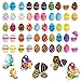 SFamily 16pcs Artificial Lifelike Durable Plastic Chicken Duck Bird Goose Eggs Fake Food Props for Home Kitchen Christmas Easter Farm Party Basket Decor