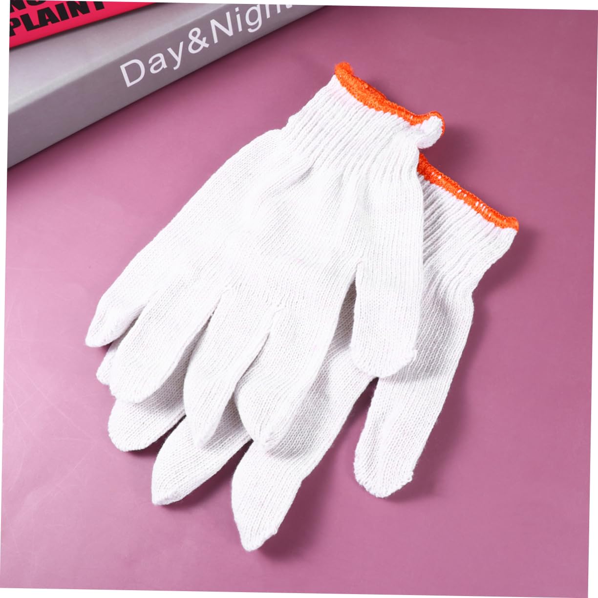 Moufles de Travail Antidérapants en Fil de Coton, Lot de 24 Paires