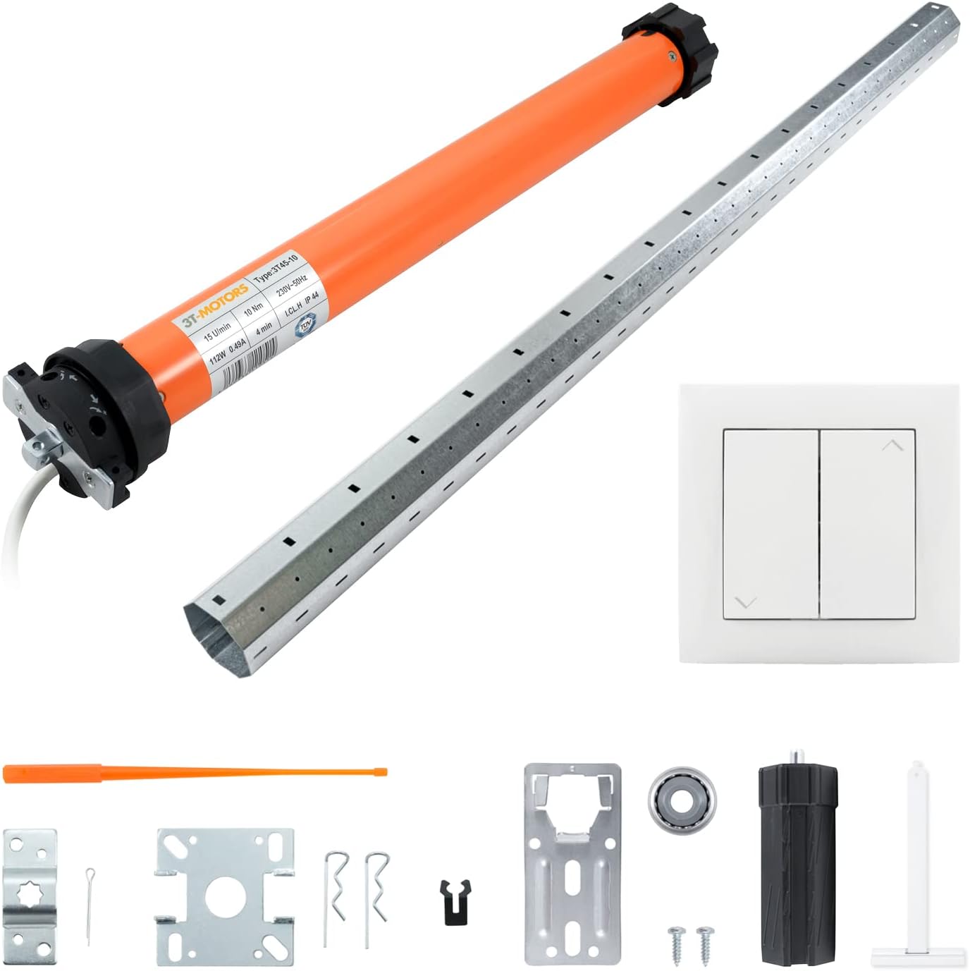 Universal Abrolllager Für Rolladenmotoren - 10mm 4-Kant Zapfen