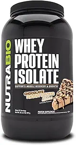 NutraBio 100% Whey Protein Isolate Protein Powder – 25g Protein with Complete Amino Acid Profile, Non-GMO, Gluten Free, Low Carb and Low Calorie Whey Protein Powder - Chocolate Peanut Butter - 2 Lbs.