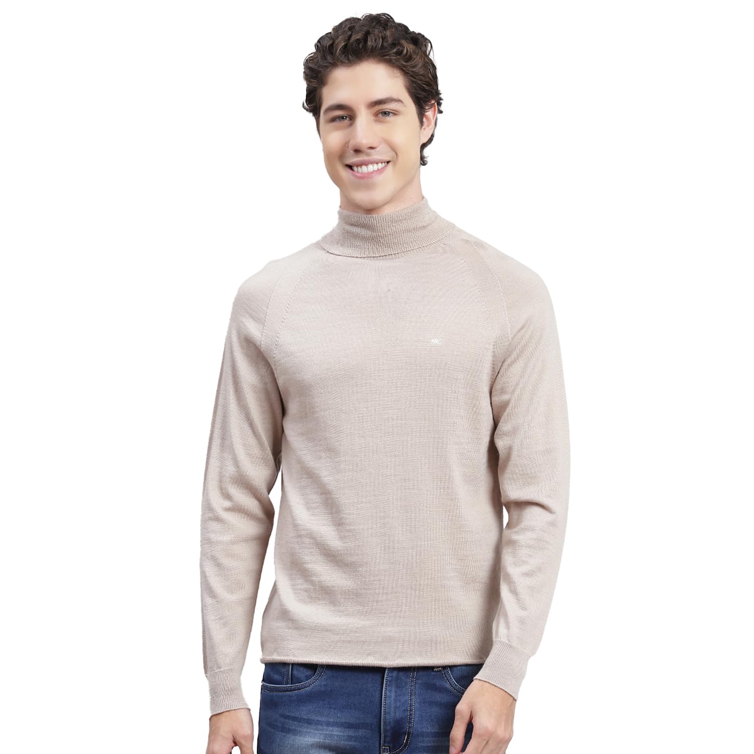monte carlo Men's Regular Fit Pullover | Solid Pattern | High Neck Winter Pullover for Men | Full Sleeve Pull-On Sweater-picture-33