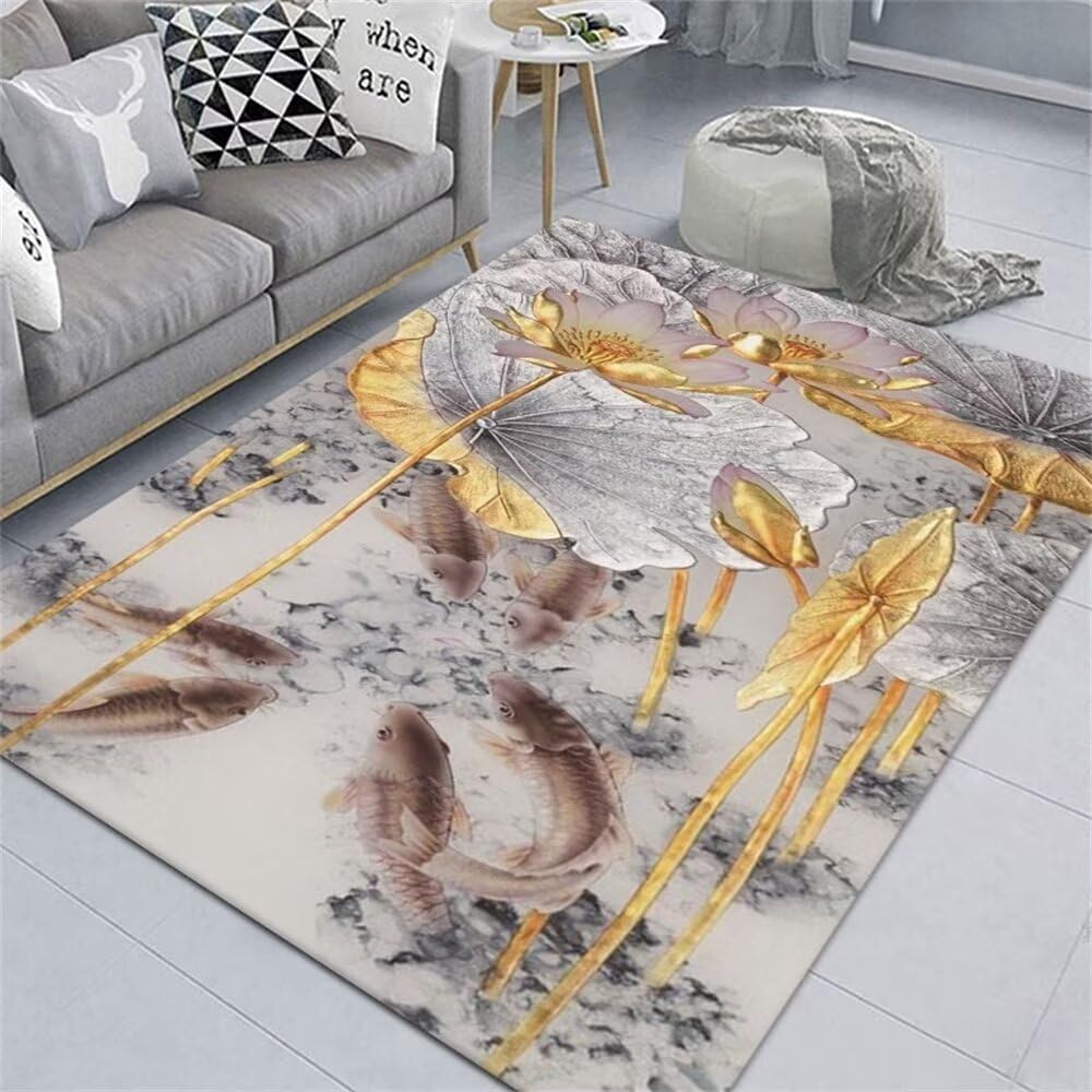 Grand Tapis de Noël 50x80cm rectangulaire avec motif de paysage