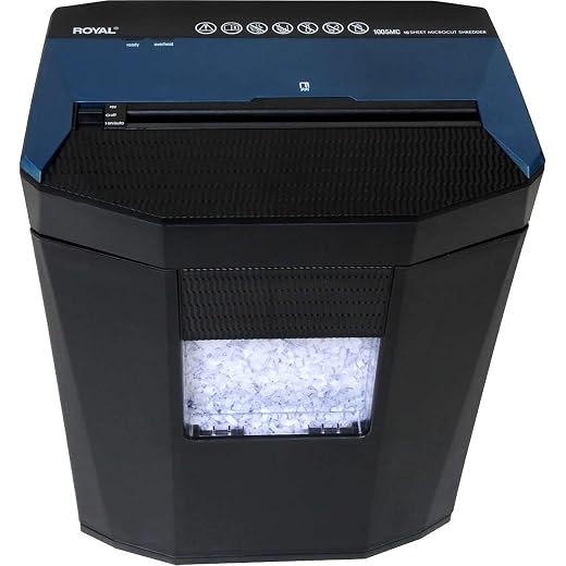 Royal Consumer 1005MC Micro-Cut Paper Shredder, 10 Sheet, Black
