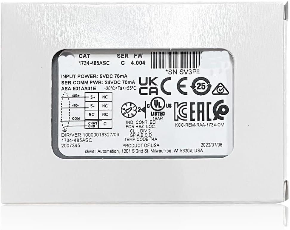 Module 1734-485ASC neuf scellé avec liaison série RS-485 stable