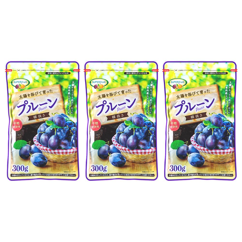 Amazon.co.jp: アイリスプラザ プルーン 種抜き 300g×3 チリ産 900g