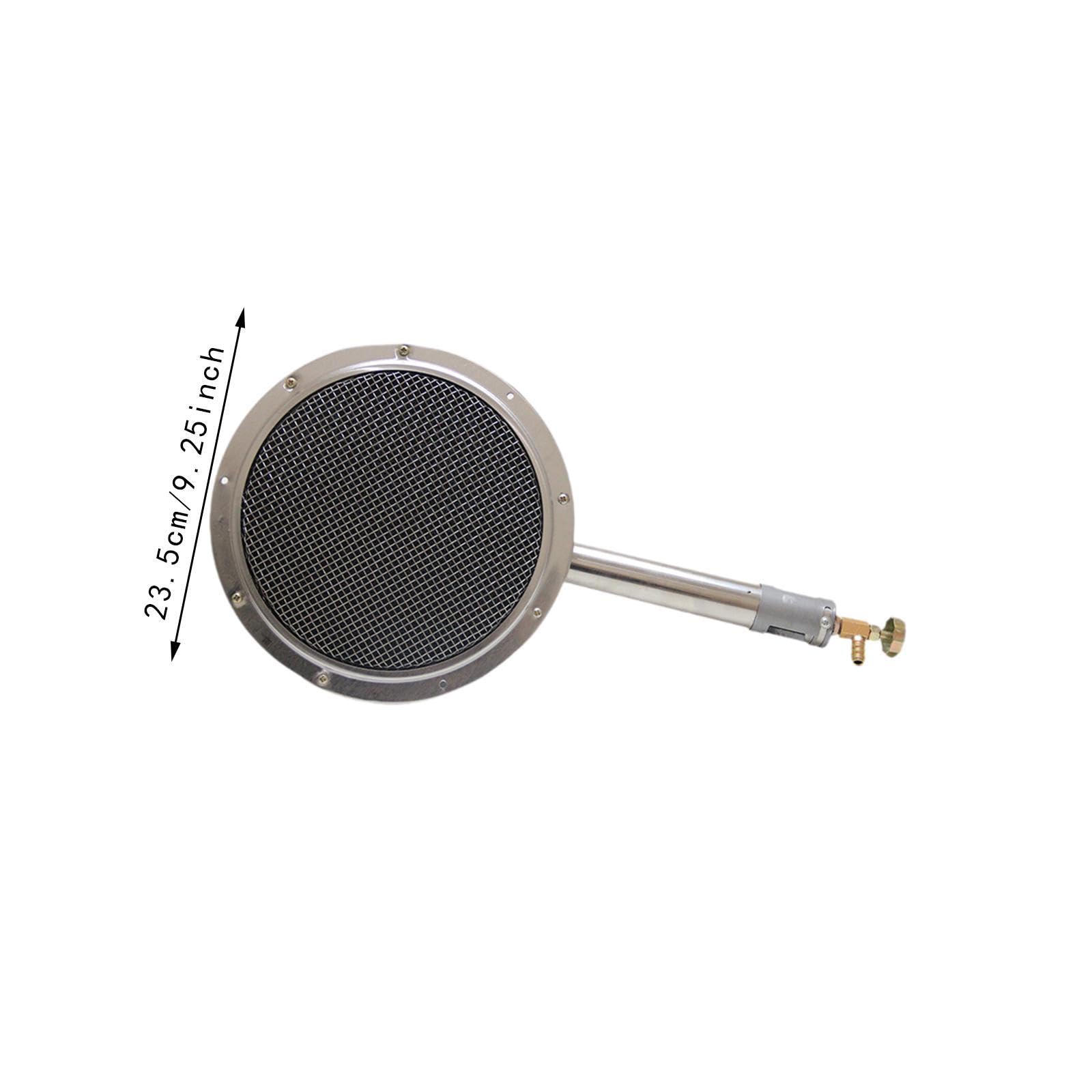 F Fityle Bruciatore a infrarossi per Barbecue Bruciatore per rosolatura Facile da Usare Accessori Rotondi Attrezzatura per Riscaldamento in Metallo Bruciatore