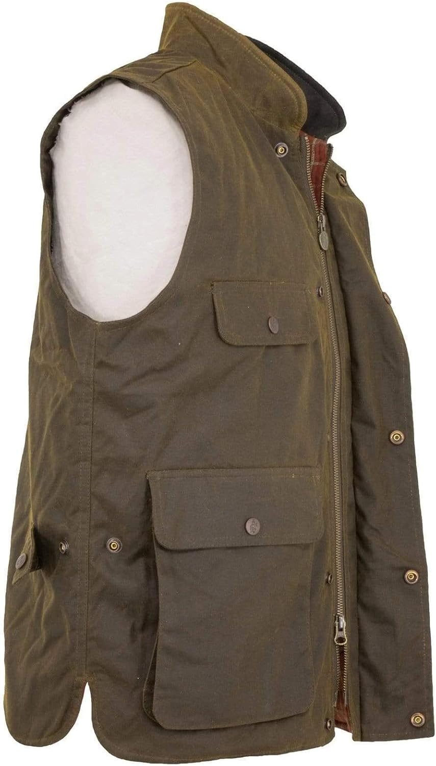 Outback Trading Company Men's 2153 Overlander Waterproof Breathable Cotton Oilskin Outdoor Vest - Image 4