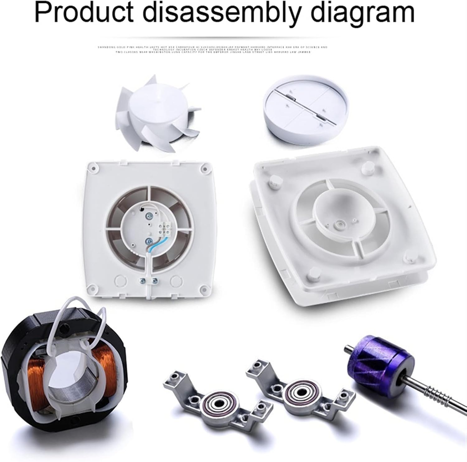 Ventilation Fan 4'' Home Silent Exhaust Fan Ventilation for Bathroom Ceiling Window Wall Mount Powerful Air Extractor Ventilator with Check Valve ventilating Fan