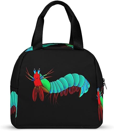 Miniatura 4 de Colorful Mantis Shrimp Lunch Box for Women Men Insulated Lunch Bag Reusable Lunch Tote Bag Lunch Container