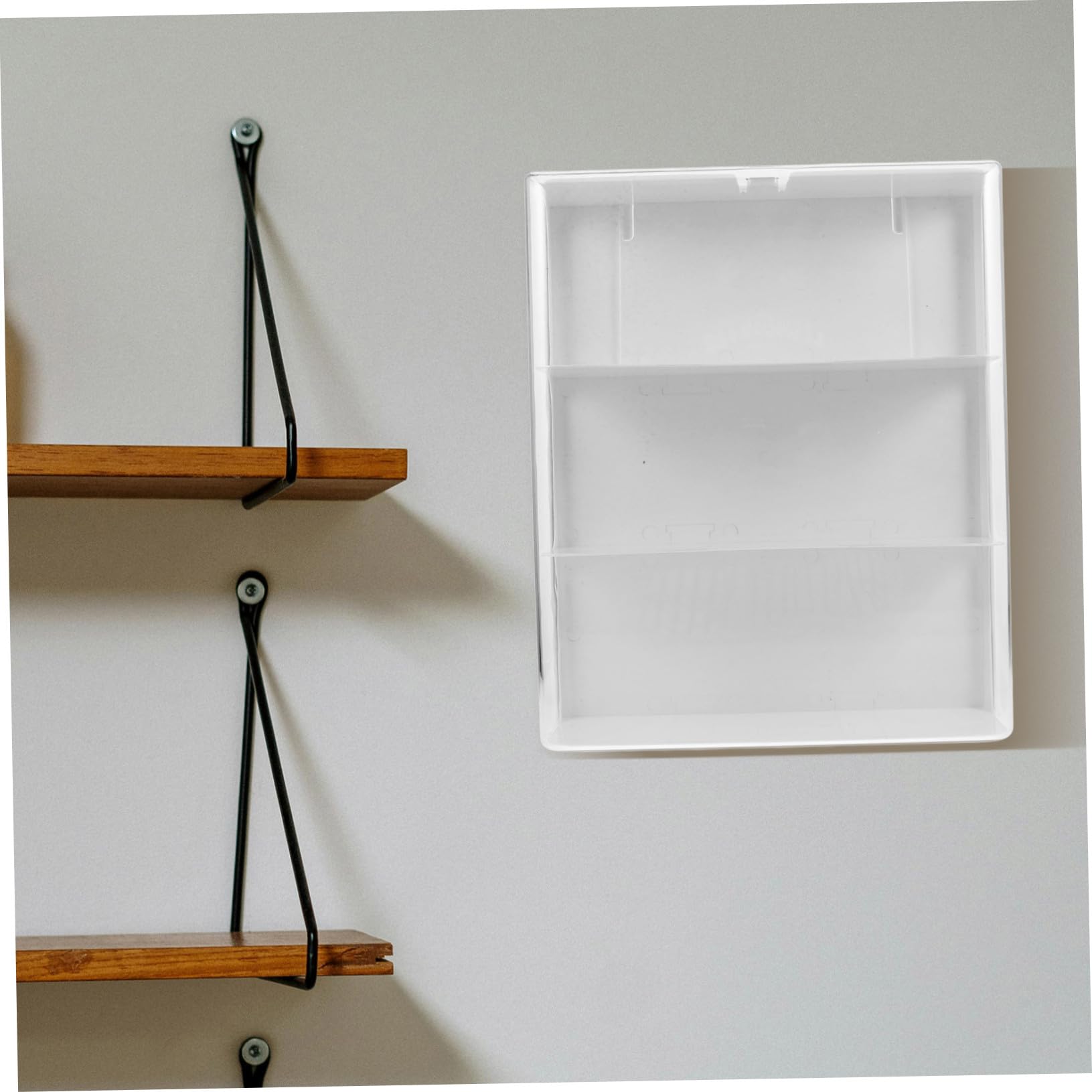Transparente Wandmontage Vitrine aus Acryl Verstellbares Displaygehäuse mit Tür Multifunktionale Aufbewahrungsbox für Sammelfiguren und Blind Boxen Robust Kratzfest Platzsparend