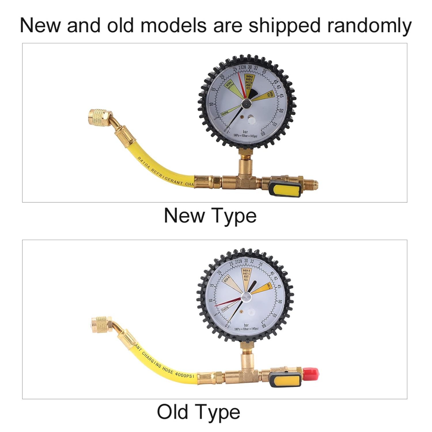 Nitrogen Pressure Test AC Refrigeration Vacuum Pressure Tester for HVAC Systems with Gauge and Hose