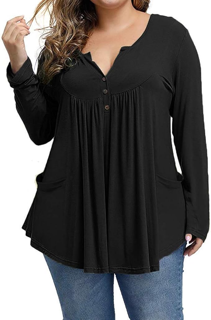 white plus size long sleeve shirt