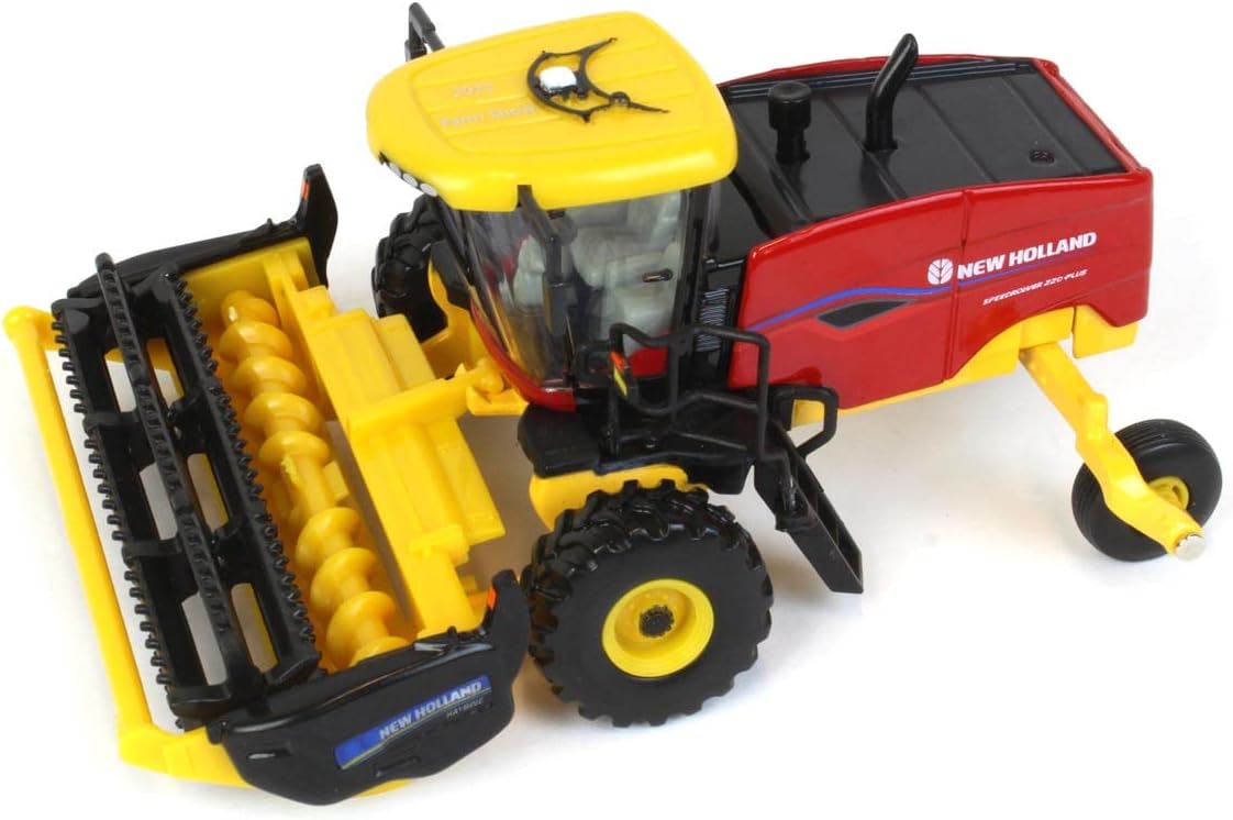ERTL 1/64 New Holland Speedrower 220 Plus Self-Propelled Windrower w/Both Heads, 2022 Farm Show 13969