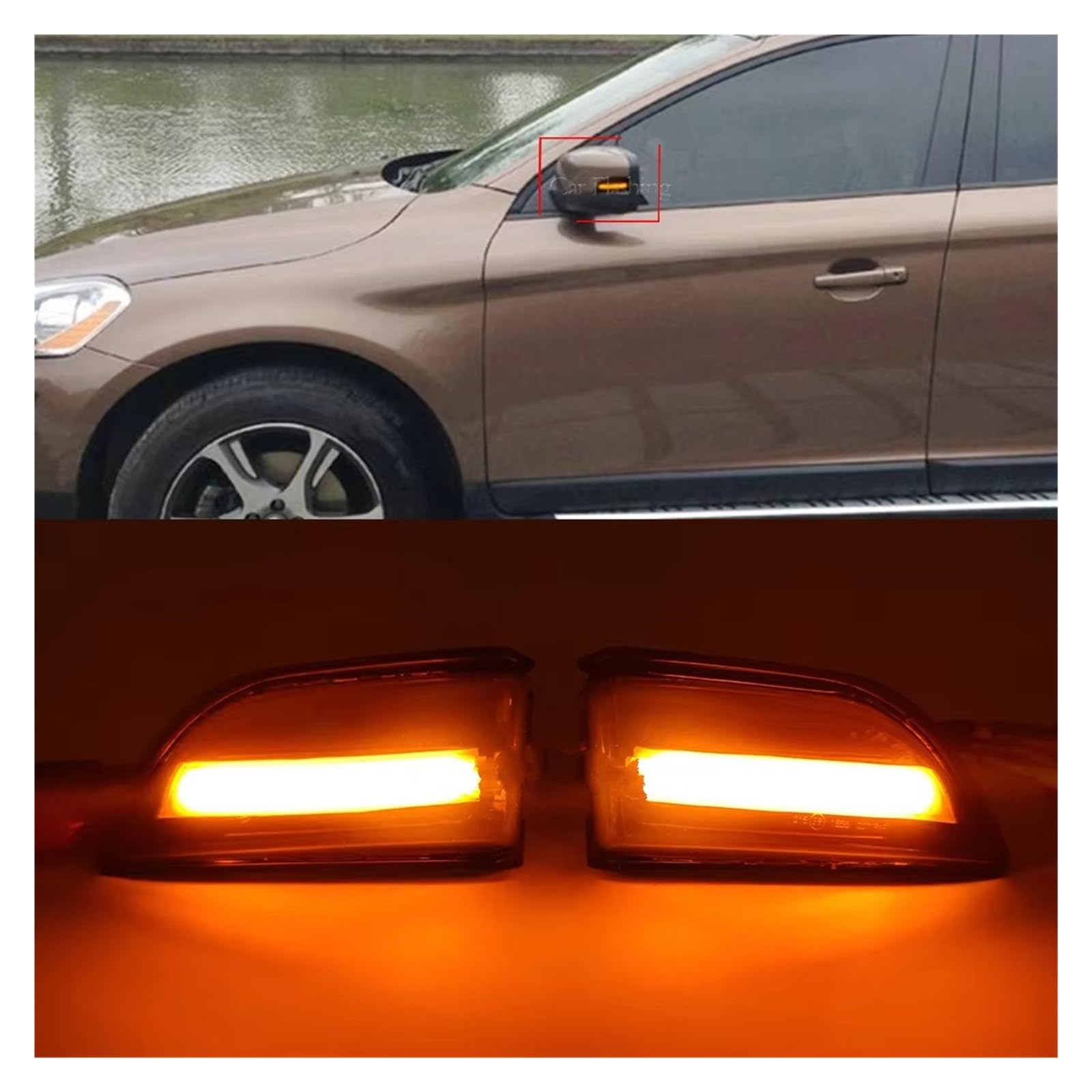 Indicatori Retrovisori per Volvo per XC60 2009-2013 LED Dinamico Indicatore di Direzione Luce Specchietto Laterale Sequenziale Lampada Indicatore Lampeggiante Indicatore Direzione
