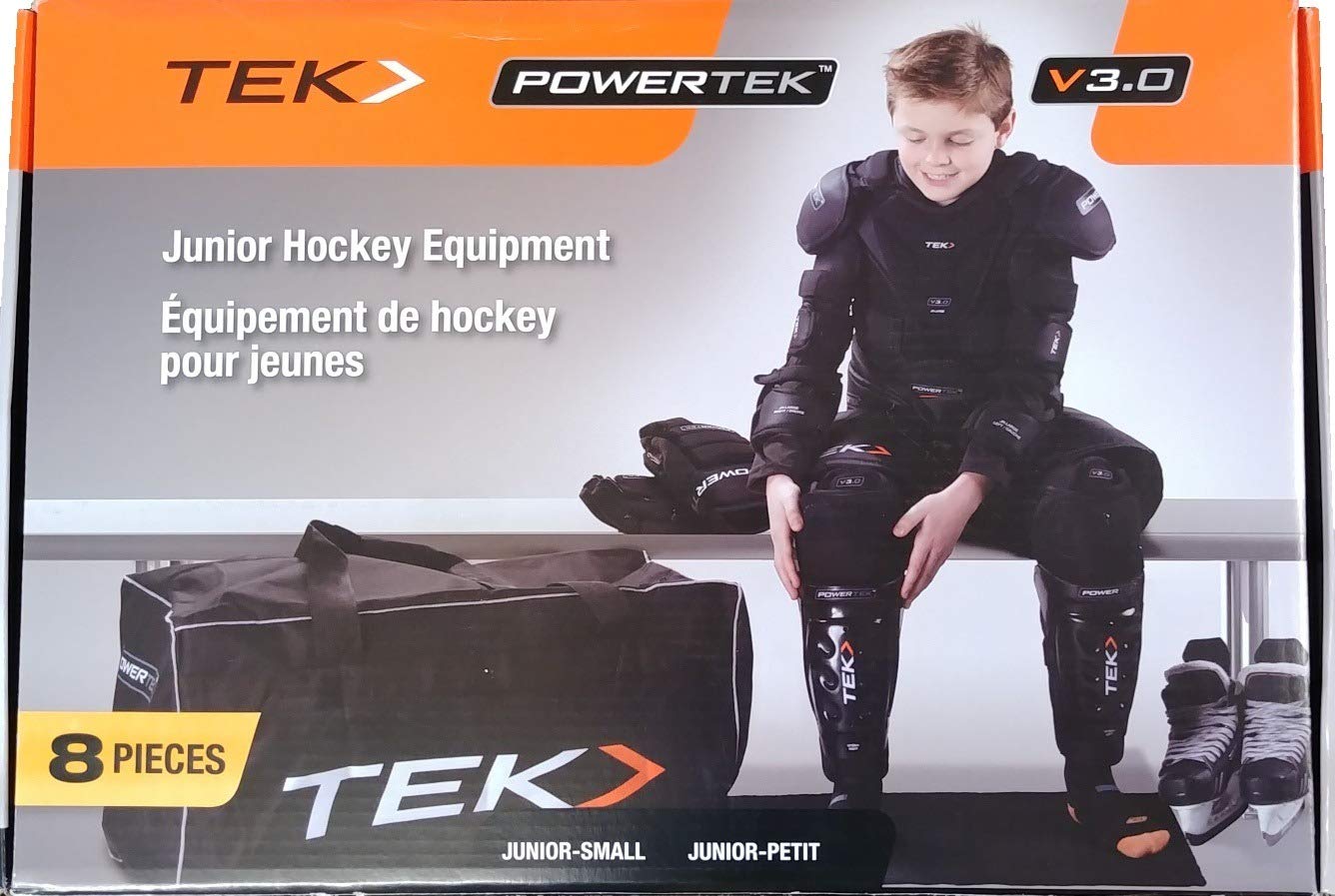 PowerTek V3.0 8Piece Junior Ice Hockey Equipment Pads