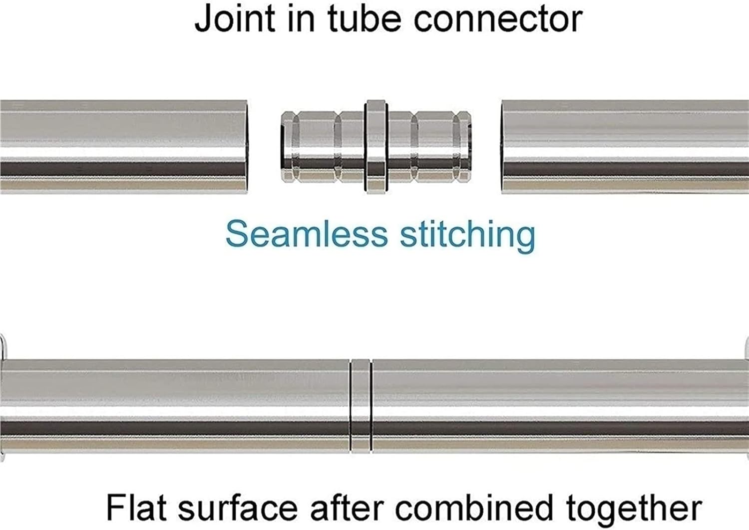 Rolling Ladder Hardware Library - Library Sliding Ladder Track Kit,Sliding Barn Door Track Accessories,LOFT Movable Ladder Sliding Track,Stainless Steel,Easy to Insta,B-200cm(6.6 ft) Track