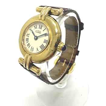 CARTIER マストコリゼ クォーツ ゴールド 腕時計 ヴィンテージ 不動 CARTIER【1980年代】マストコリゼ|ヴィンテージウォッチ専門店