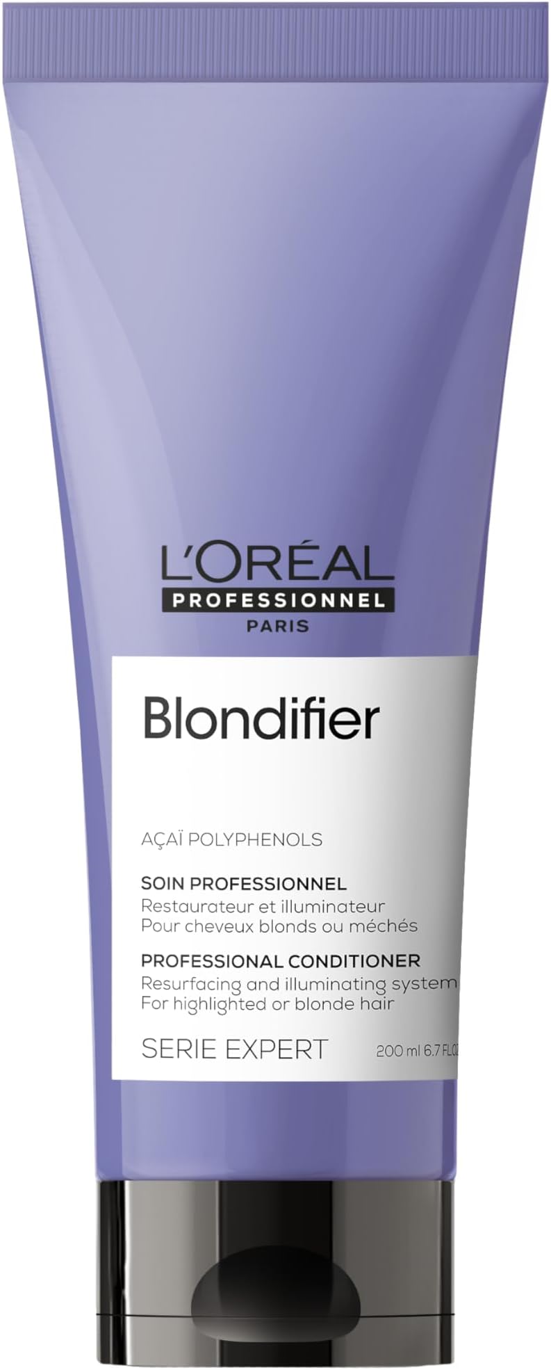 L’Oréal Professionnel | Blondifier Conditioner| Restores Color -Treated Hair | Enriched with Açai Berry Extract | Fights Brass | For Highlighted or Blond Hair | SERIE EXPERT | 200ml