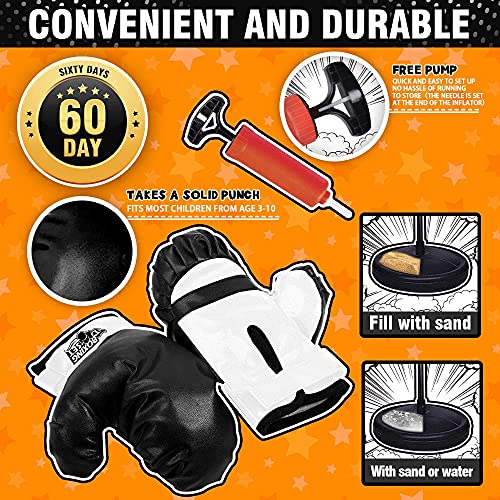 image for LEAMBE Punching Bag for Kids, Toys for 3 4 5 6 7 8 Boys Girls, Height 
