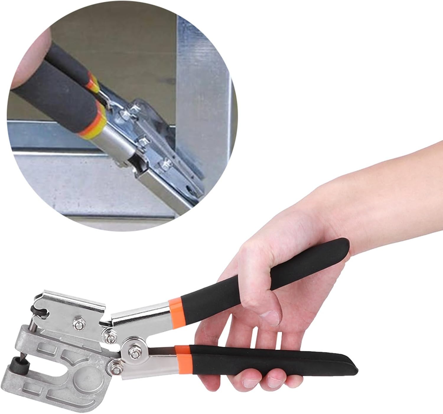 10in Stud Crimper Pliers, Handheld Metal Stud Crimper Stud Crimper Drywall Tools Alloy Steel Hole Punch Ceiling Grid Punch Pliers Crimping Pliers For Installation Of Partitions