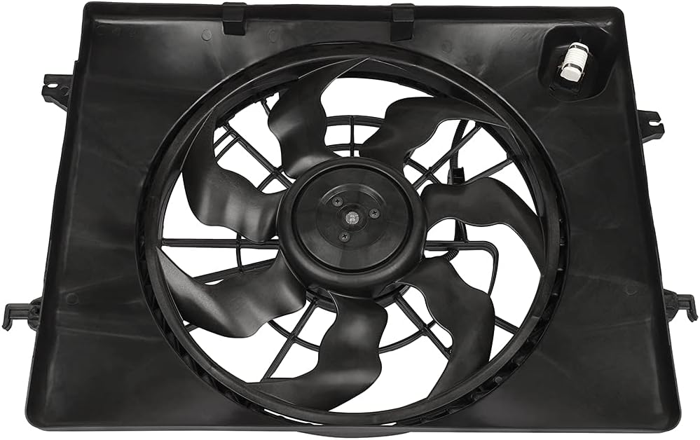 ECCPP Radiator Cooling Fan Assembly Compatible with 2011-2013 for Hyundai Sonata/2011-2013 for Kia Optima,Engine Cooling Fan Automotive Replacement 623770,674-60239,HY3115150