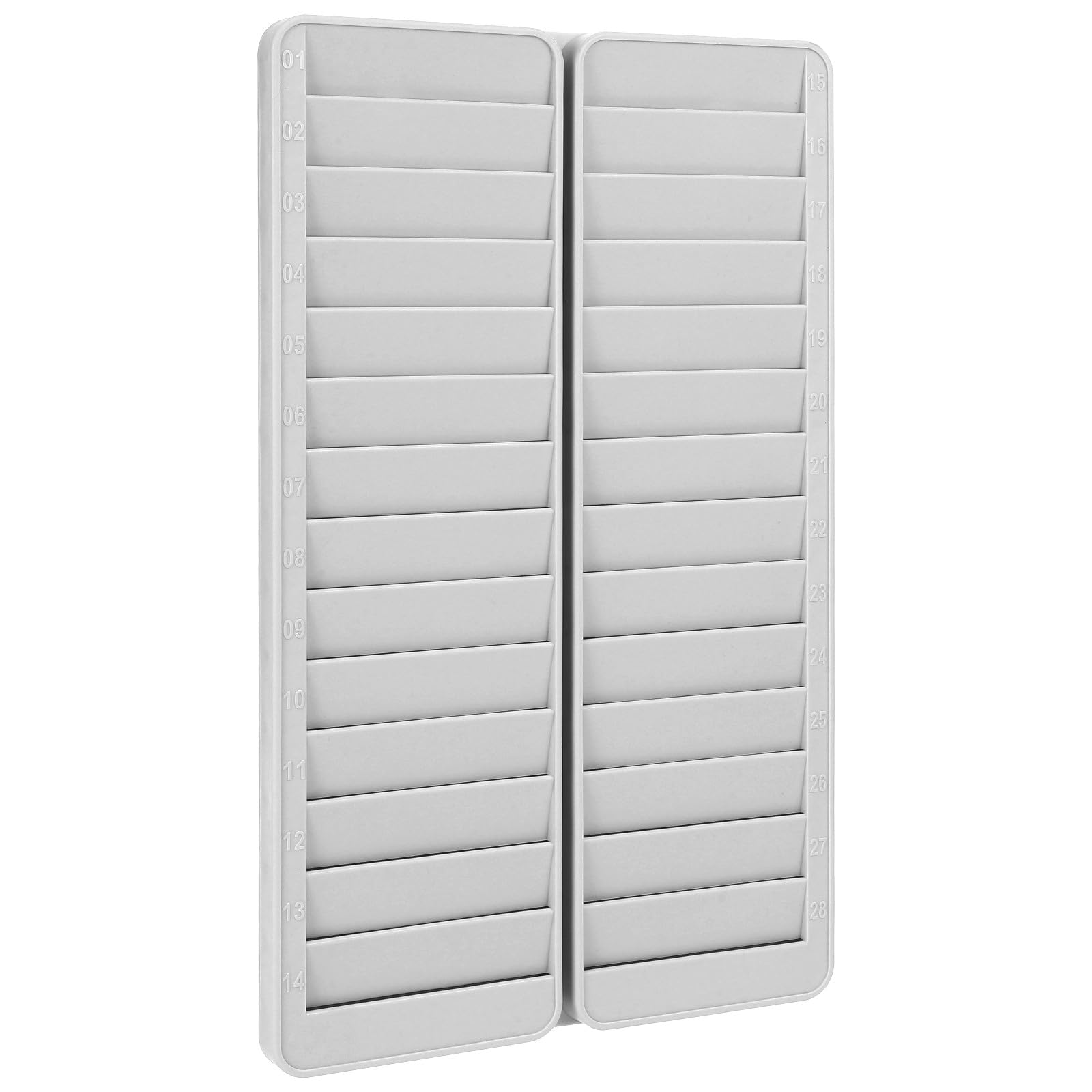 Multi-Slots Cards Holder Hanging Time Cards Holder Organizer for Hotel Room Work Office Warehouse Material Rack Wall Mounted Badge
