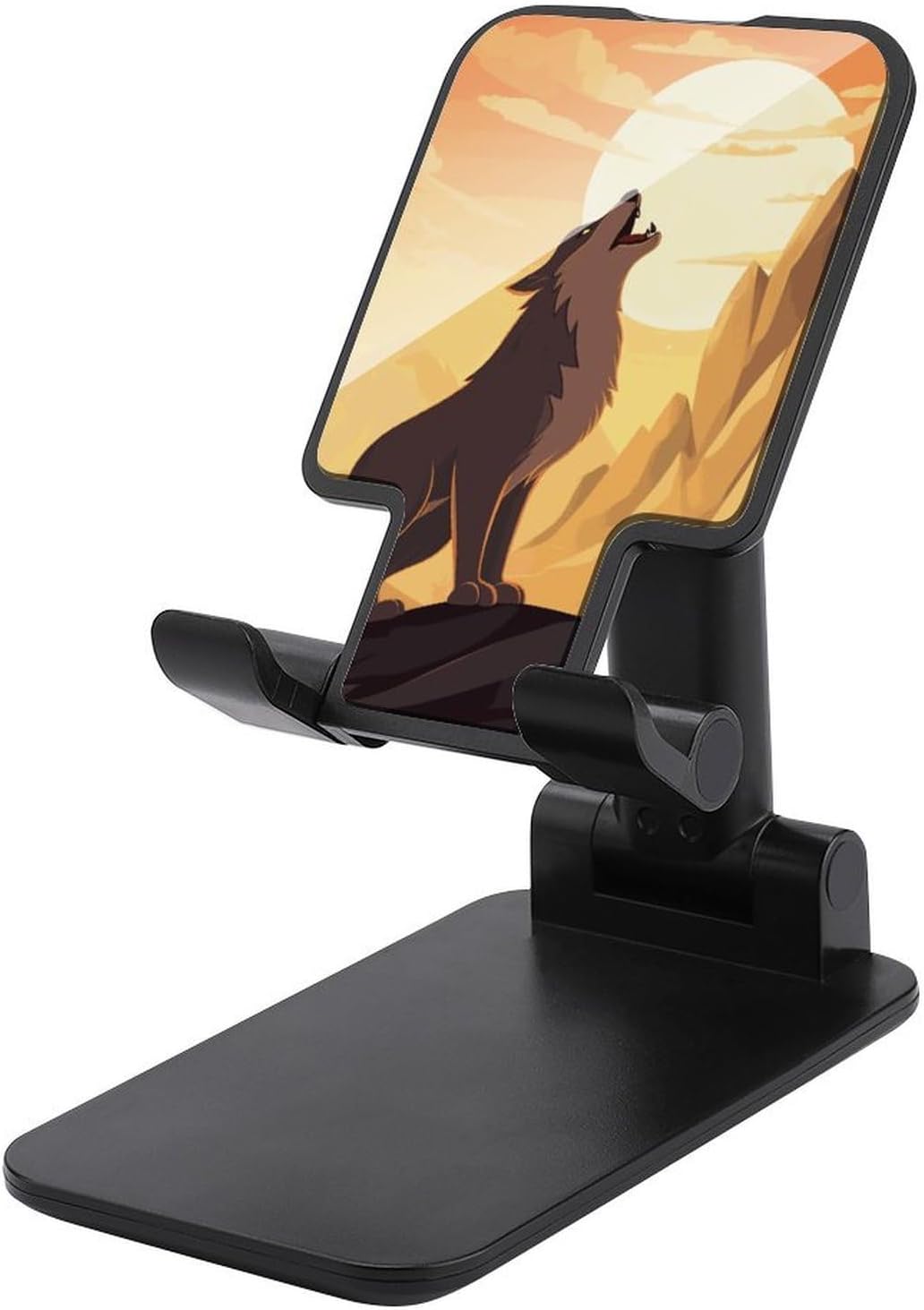 Wolf Folding Cell Phone Stand, Portable Phone Holder