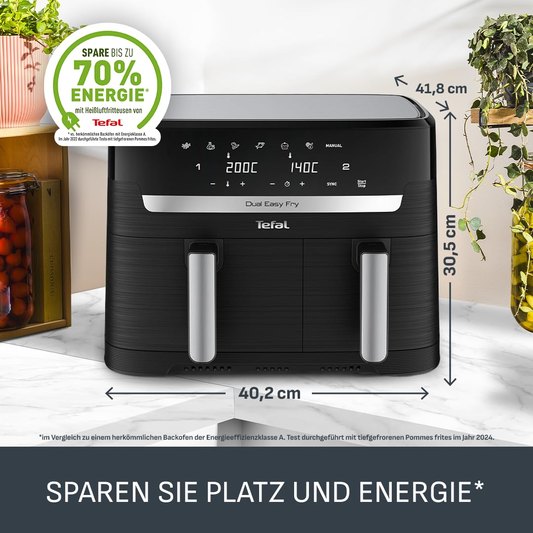 Tefal Dual Easy Fry Friteuse à Air Chaud Double Chambre Ansicht 8