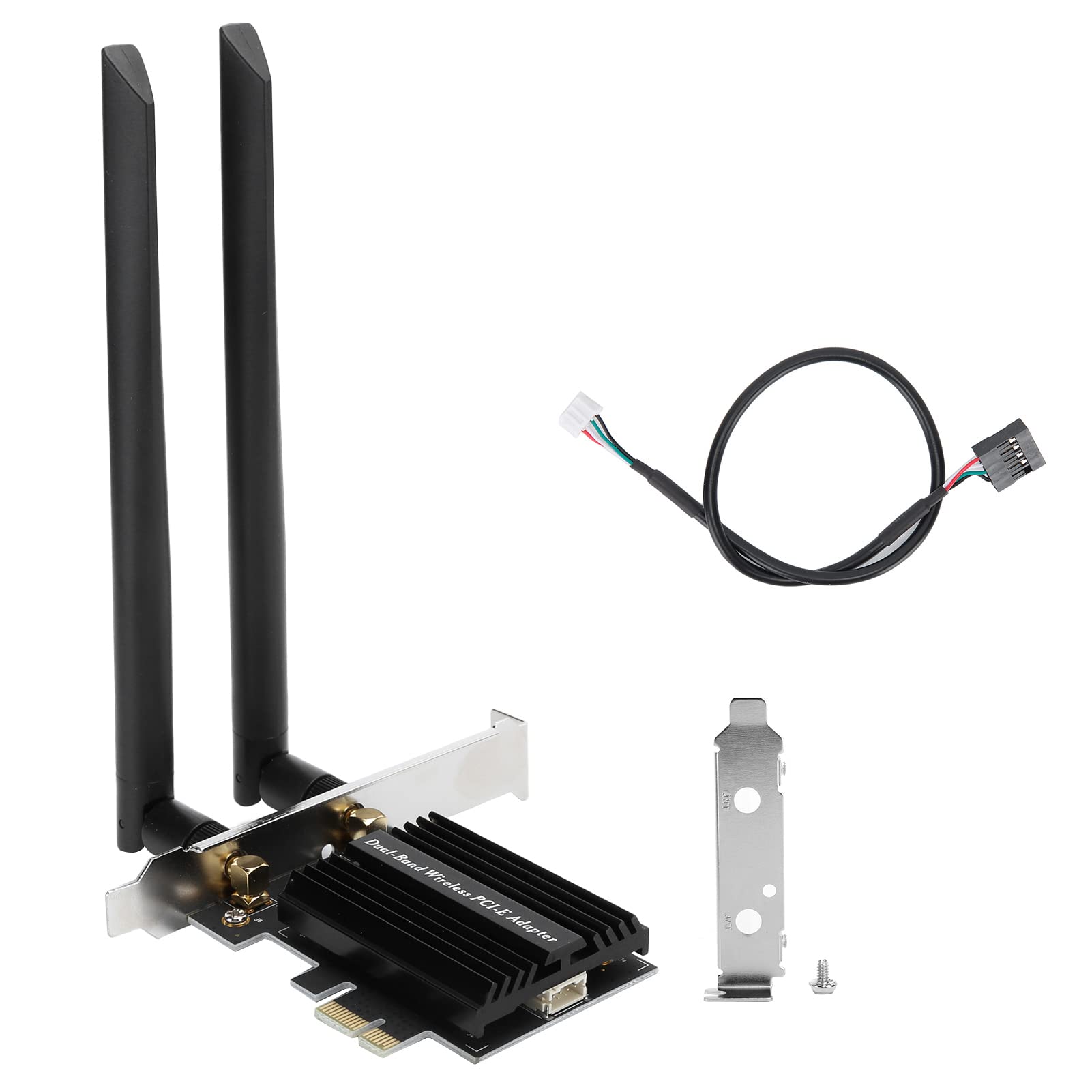 Adattatore WLAN desktop Scheda di rete Dual Band WiFi 6 AX3000 PCIE con Bluetooth 5.1 per streaming di giochi su Internet ad alta velocità