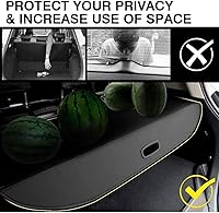 Vista 3 de Cubierta de carga trasera retráctil para Toyota RAV4 2020, cubierta de protección de equipaje cubierta de seguridad de privacidad