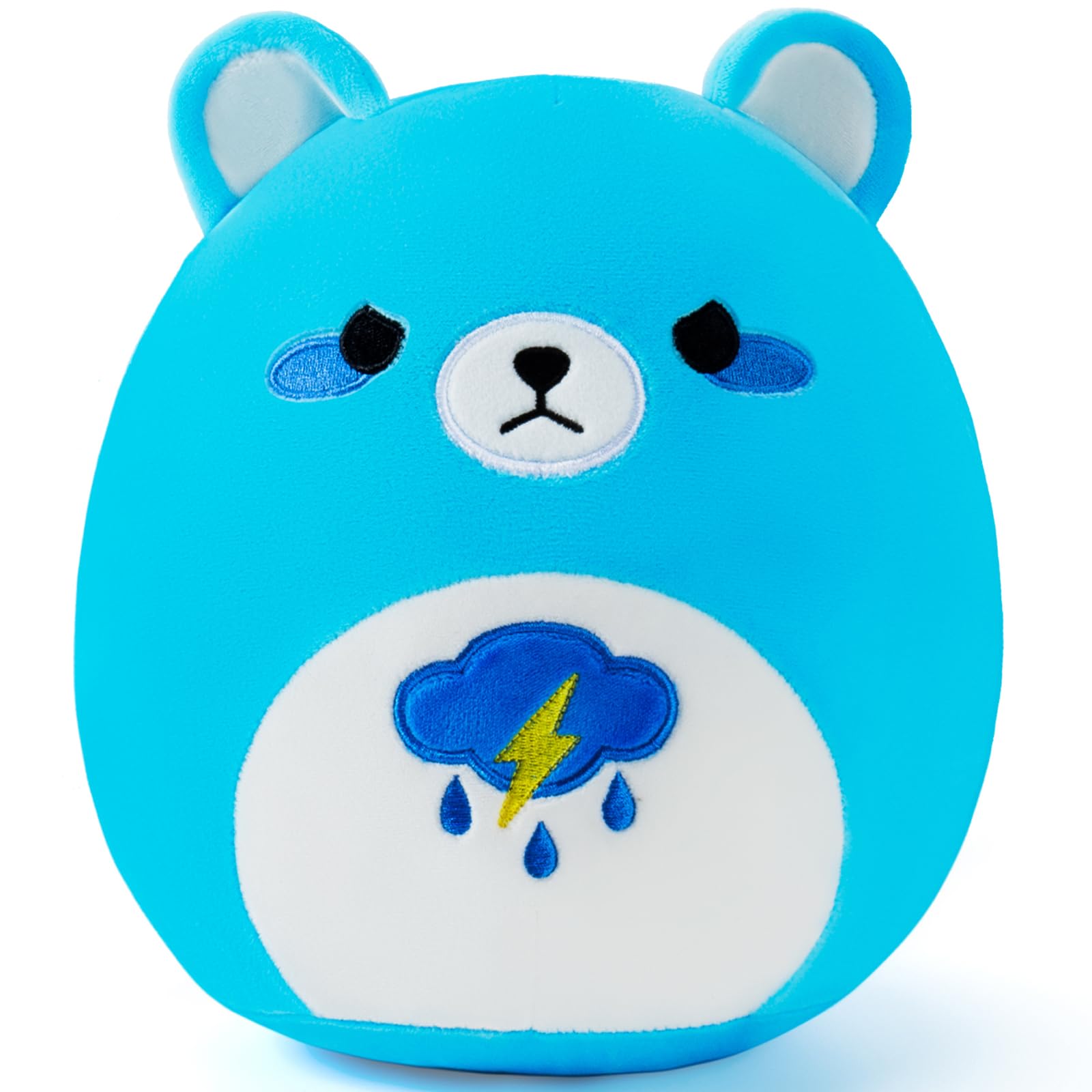 Auspicious beginning Bear Plush Toys-10.6''Bear Anime Plush, Blue Rainy Day Plushies Stuffed Animals, Cute Bear Plushies, Cute Kids Plushie Chrismas Birthday Gifts Toys for Kids