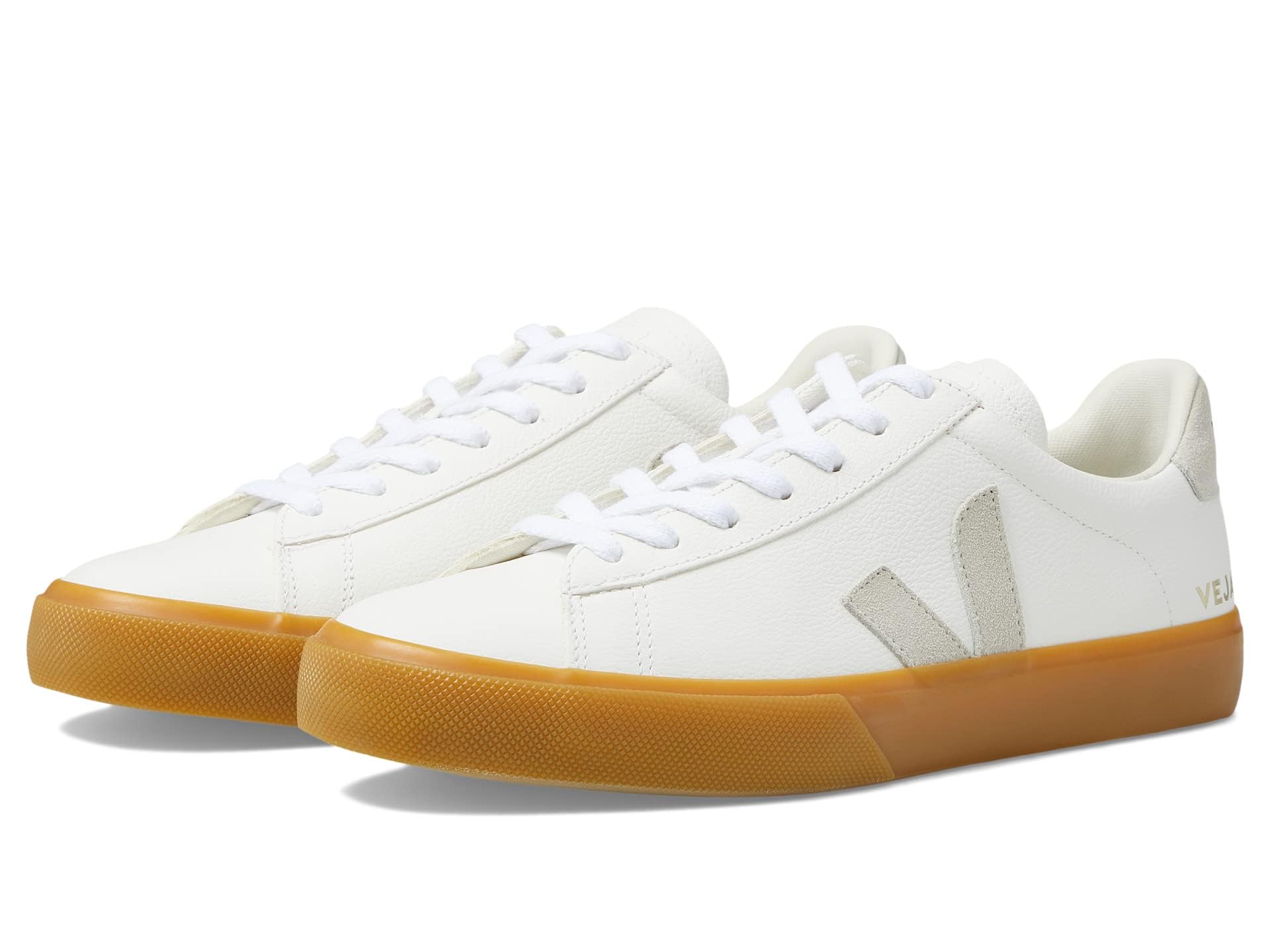 VEJA Men's Campo Sneaker, Extra White/Natural/Natural, 13