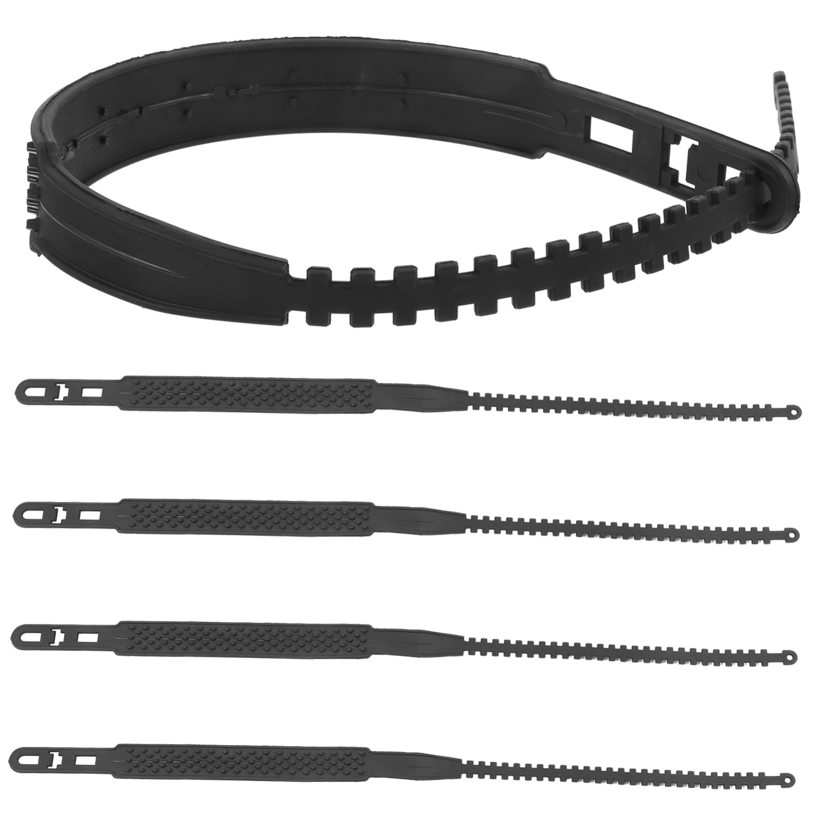 Cabilock 5pcs Snow Chains Wheel Chains for Snow Traction Car Tire Chain Winter Emergency Tires Snow Cables Truck Chains for Snow Tire Cables Tire Snow Chain Polyurethane Black