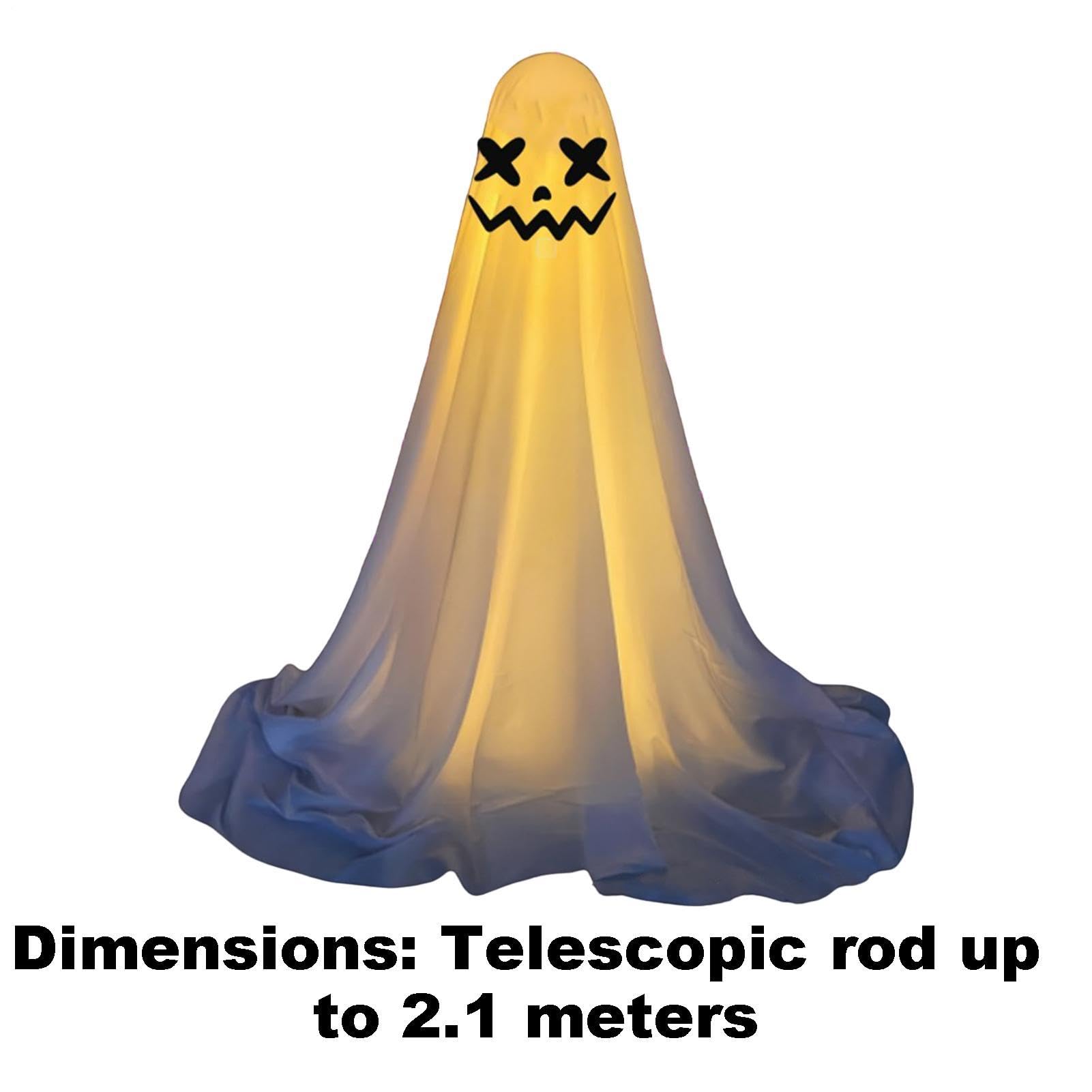 Halloween fantasma luminoso design realistico luminescente