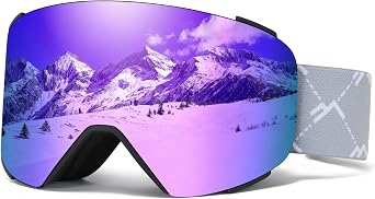 Ski Goggles OTG for Women Men Adult Youth,YH693C Magnetic Snowboard Goggles,Winter Snow Goggles for Skiing Skating
