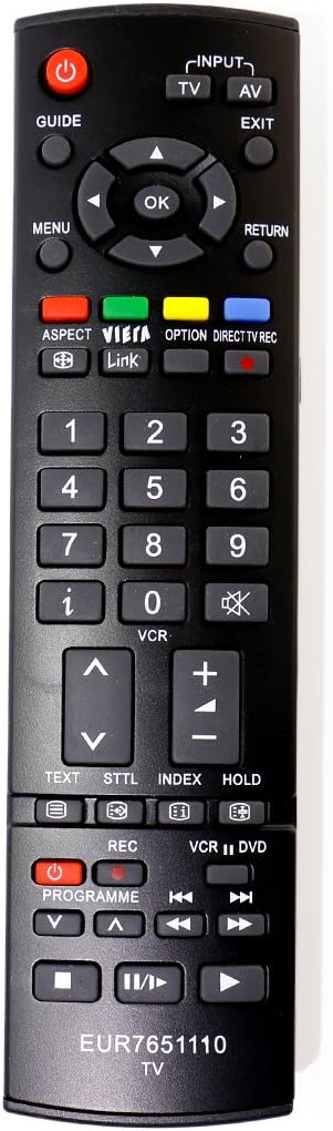 VINABTY EUR7651110 Remote Control apply for Panasonic TV TH-42PX60 TH-50PX60 TH-42PX60B TH42PE30PD TH-42PA45E TH37PE30 Th-42pa60e