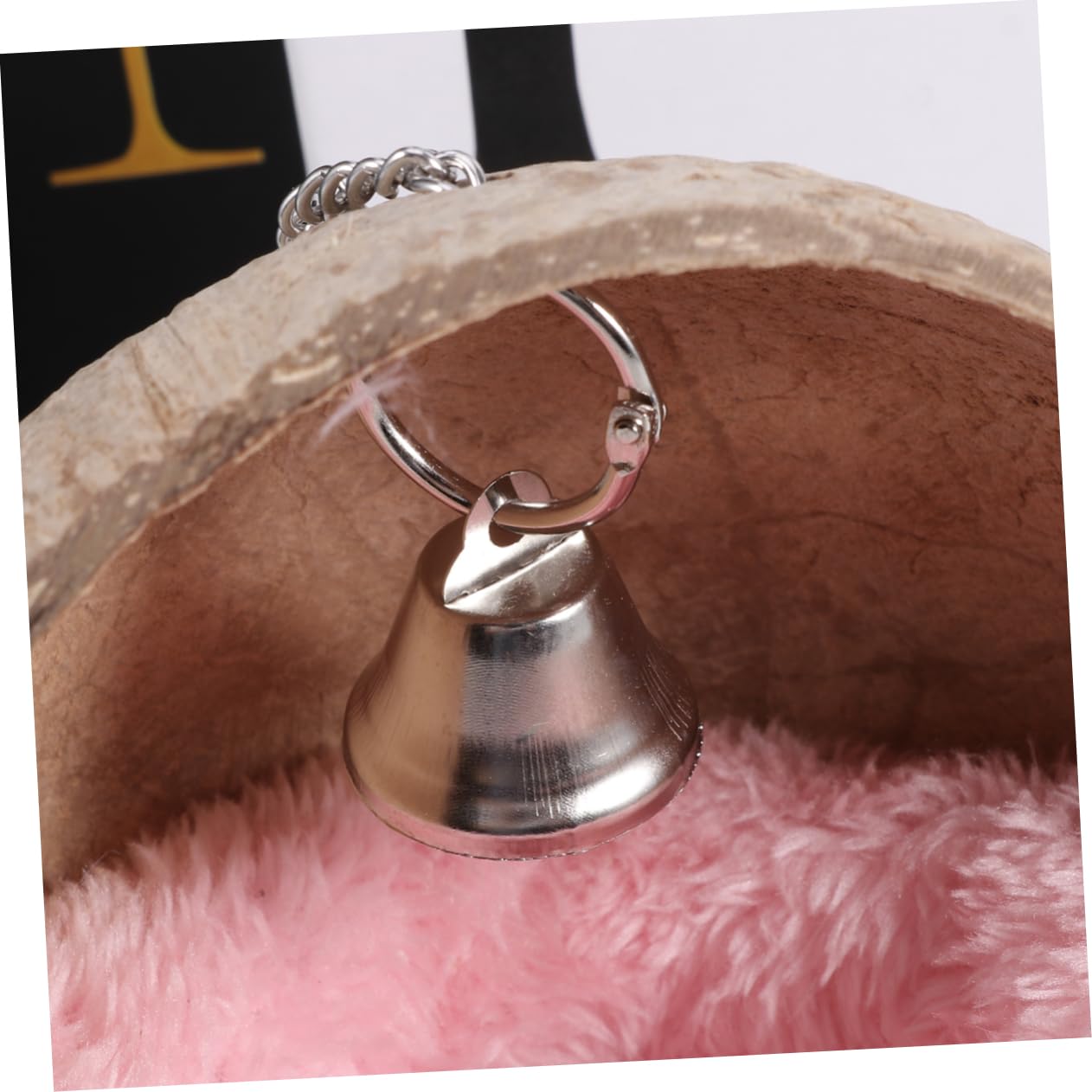 POPETPOP 2stücke Coconut Shell Nest Für Hamster Meerschweinchen Und Ähnliche Kleintiere Gemütliches Schlafbett Mit Zufälliger Farbwahl Natürlichem Kokosnussschalen-Material Für