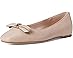 Kate Spade New York Deco Bow Smooth Leather Flat - Front View