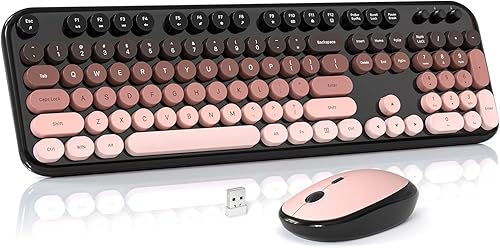 Miniatura 22 de Combo de teclado y mouse inalámbricos para Windows, teclado inalámbrico externo de tamaño completo 2.4G, mouse compacto, 8 teclas multimedia y