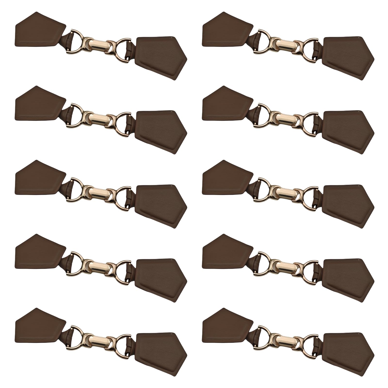 10 Pcs Buckles Clasp Pin Cardigans Clip Holder PU Leather Sweater Dress Closure Clip For Capes Wrap Shawl Accessories