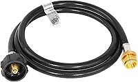 Vista 1 de Adaptador de manguera de propano de 6 pies, 1 libra a 20 libras, convierte electrodomésticos de 1 libra en tanques de 5 a 40 libras, se adapta a